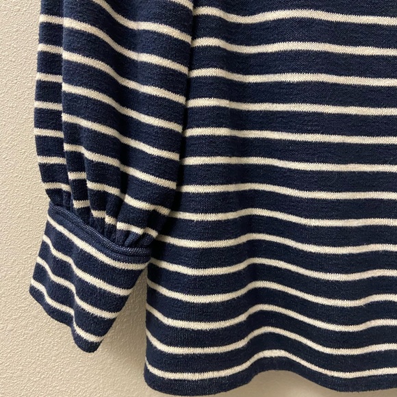 Madewell navy striped mock neck sweater - Picture 5 of 5